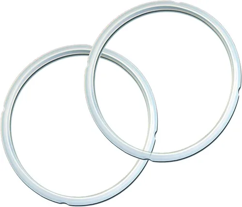 Miniatura 8 de Anillos de sellado instantáneo de potes, pack doble, color blanco transparente, para modelos 5 c/l o 6 c/l., Claro, Blanco transparente
