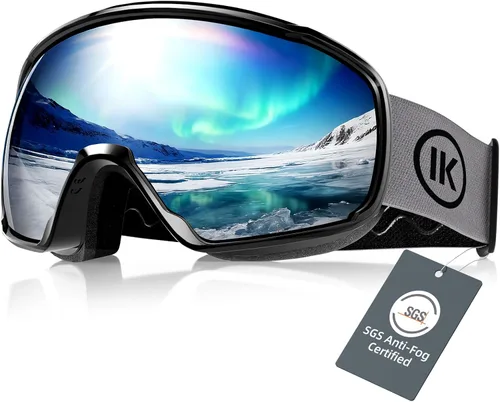 Miniatura 14 de Innerking OTG - Gafas de esquí aprobadas por SGS, para usar sobre gafas de nieve, snowboard, invierno, antivaho para adultos, jóvenes, hombres