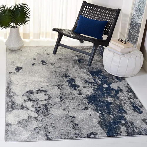 Miniatura 26 de SAFAVIEH Adirondack Collection - Alfombra decorativa, 2 pies 6 pulgadas x 4 pies, verde y gris, diseño abstracto moderno, no desprende pelusa