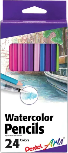 Miniatura 9 de Pentel Arts - Juego de lápices de acuarela, colores surtidos, paquete de 36 (CB9-36)