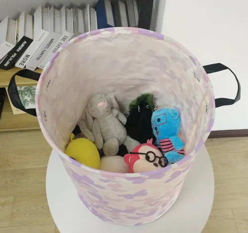 Miniatura 2 de Cesta plegable para ropa sucia para niños, cesta organizadora de almacenamiento plegable, almacenamiento de ropa de juguetes con asas para Mariposa