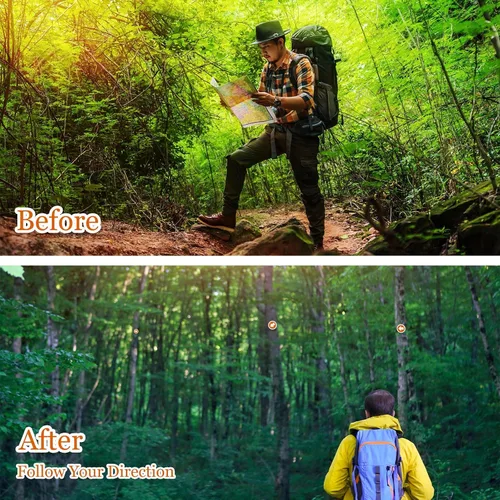 Miniatura 6 de Amylove Reflective Trail Markers Bright Lightweight Signs Glow Trail Arrows Markers for Tree Marking Reflector Camping Hunting Hiking and More