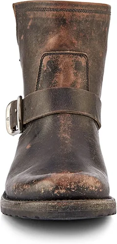 Miniatura 8 de Frye Veronica Botines para mujer hechos de cuero cepillado de grano completo con herrajes de metal antiguo e impermeables, construcción de ribete
