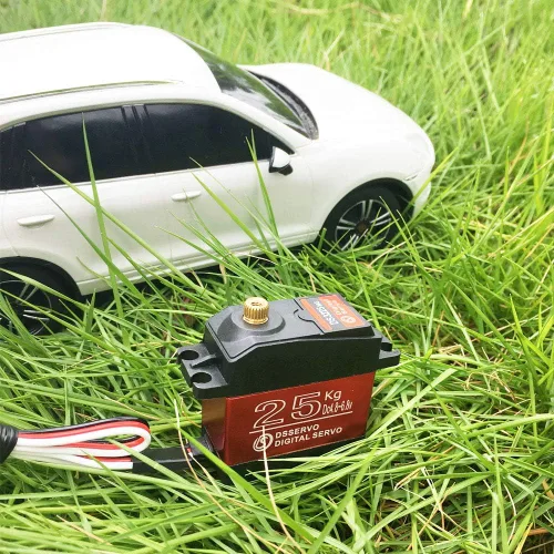 Miniatura 3 de 55.1 lbs Digital Servo Full Metal Gear Alto Par Impermeable para RC Car Crawler Robot Control Ángulo 270 °