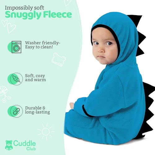 Miniatura 68 de Enterizo de vellón para bebé, rómper de una sola pieza con capucha para niños, ropa para exteriores, chaqueta infantil