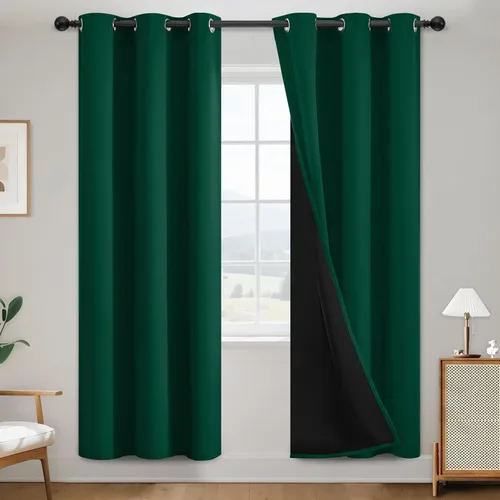 Miniatura 120 de SimpleHome - Cortinas opacas 100% para recámara, cortinas de ventana con ojales beige, con aislamiento térmico, cortinas de oscurecimiento