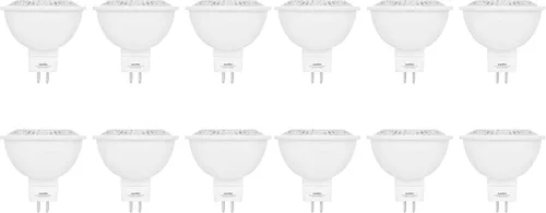 Miniatura 10 de Sunlite Foco reflector LED MR16, 7 vatios (equivalente a 50 W) 12 V, 500 LM, 90 CRI, base bi-pin GU5.3, regulable, compatible con T20, listado UL