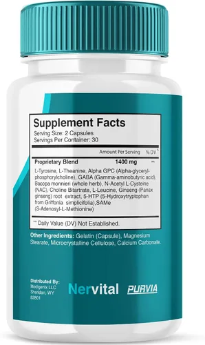 Miniatura 8 de Paquete de 2 cápsulas nerviosas, alivio de neuropatía de máxima fuerza para piernas y pies, estimulador de vitaminas para nervios, suplemento