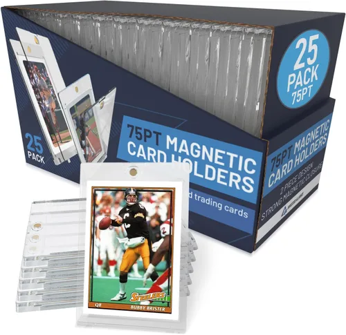 Miniatura 10 de Estuche soporte magnético premium de 35PT - 360PT para tarjetas Soporte magnético para cartas de intercambio, deportes profesionales, fútbol