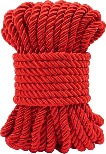 Miniatura 15 de Cuerda de seda trenzada de 27 yardas, cuerda decorativa gruesa de satén negro de 0.118 pulgadas, cordón para manualidades, amarre de cortina