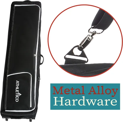 Miniatura 6 de Athletico Conquest - Bolsa de snowboard acolchada con ruedas - Bolsa de viaje para botas individuales de snowboard y snowboard