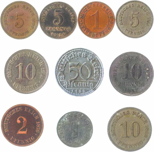 Miniatura 40 de Malta 10 Monedas Mixtas Moneda Maltesa Mils Céntimos Desde 1972