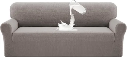 Miniatura 15 de PrinceDeco Fundas de sofá impermeables dobles para sofás, funda elástica para silla antideslizante, lavable, protector de muebles a prueba de fugas