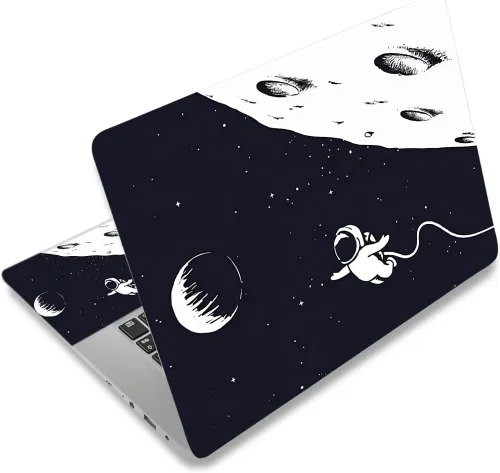 Miniatura 38 de Adhesivo para laptop de 12.1-15.6 pulgadas, calcomanía reutilizable universal de vinilo para laptop, protector de arte impermeable en color panal
