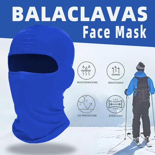 Miniatura 4 de Ezovino Paquete de 4 pasamontañas de esquí para hombres y mujeres, polaina refrescante para el cuello, máscara de cabeza completa, cubierta facial