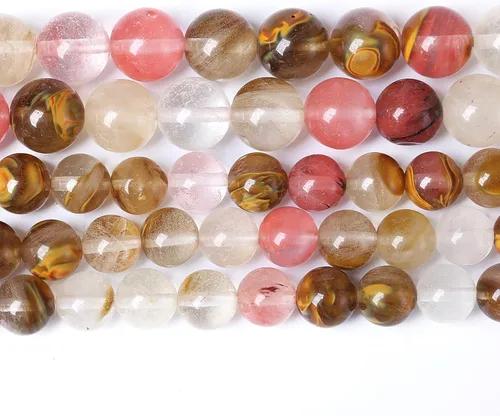 Miniatura 70 de Cuentas de jade verde chino natural, piedras preciosas, cuentas redondas sueltas para hacer joyas, pulsera DIY, collar, 8mm, 45 piezas, 15 pulgadas