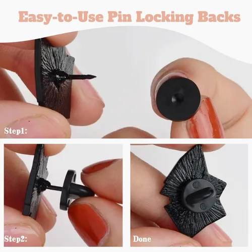 Miniatura 4 de Lapel Pin Backs, Safety Backs for Brooch Tie Hat Badge Insignia