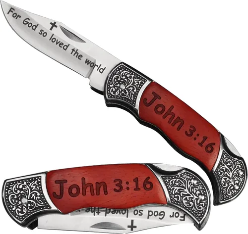Miniatura 16 de Grabado Sea Fuerte y Valiente - JOSHUA 1:9 Regalos Católicos Cristianos Versículo Bíblico Herramienta Utilitaria, Escritura Bautizo Religioso