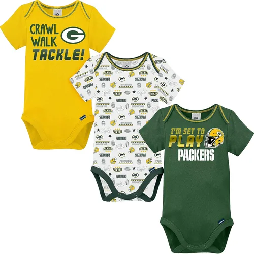Miniatura 34 de Gerber - Mameluco unisex de manga corta para bebé, equipo de la NFL, paquete de 3