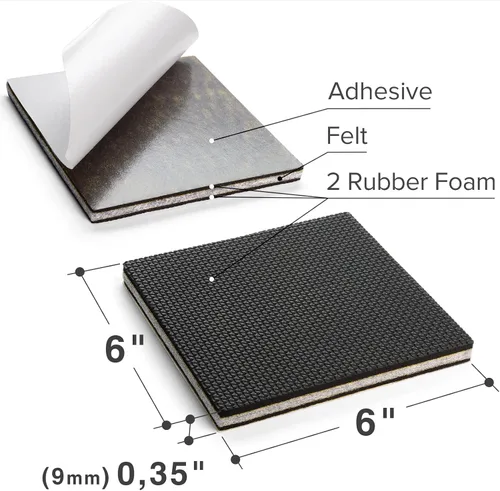 Miniatura 3 de Almohadillas Antideslizantes para Muebles X-PROTECTOR 48 PIEZAS - 32 piezas Redondas de 1" + 16 piezas Cuadradas de 2" Agarraderas para Muebles!