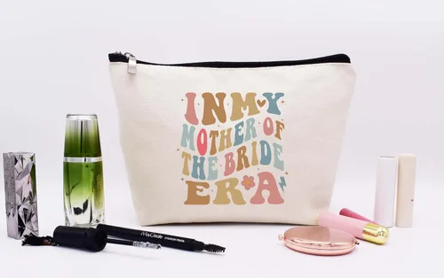 Miniatura 2 de LIBIHUA Obtener regalo de boda - Bolsa de maquillaje bolsa de cosméticos bolsa de viaje, Beige, 10-En Mi Madre del Pájaro