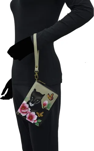 Miniatura 4 de Anna by Anuschka Women's Hand-Painted Genuine Leather Passport Organizer
