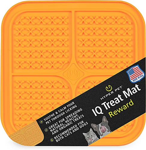 Miniatura 14 de Hyper Pet IQ - Tapete para lamer perros y gatos, cuidado dental, aburrimiento, superficie texturizada, ventosas, 7.88 x 0.25 x 7.88 pulgadas