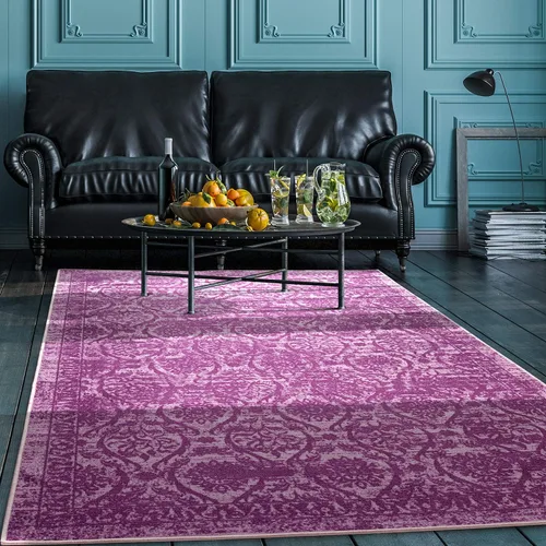Miniatura 12 de Antep Rugs - Alfombras antideslizantes (antideslizante) 2 x 5 con parte trasera de goma floral geométrica de bajo perfil para cocinas