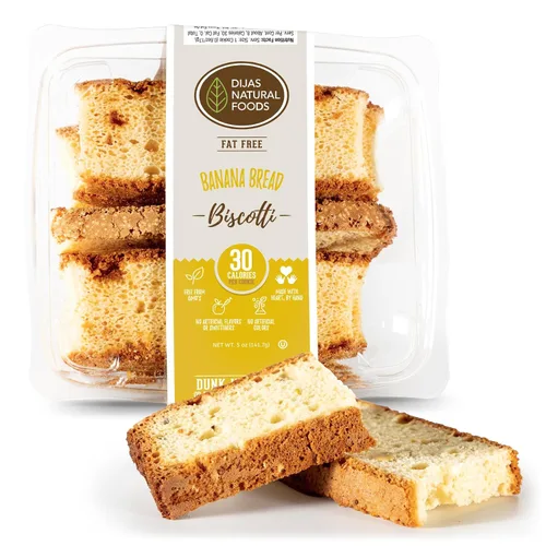 Miniatura 22 de DIJAS Natural Food s, Galleta de biscotti sin grasa, ingredientes naturales sin conservantes, delicioso aperitivo bajo en calorías (5 onzas)