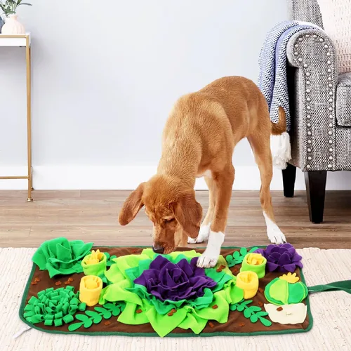 Miniatura 7 de CiyvoLyeen Tapete de olfateo para perros y gatos pequeños y medianos, 30.7 x 15.7 pulgadas, juego de enriquecimiento de rompecabezas