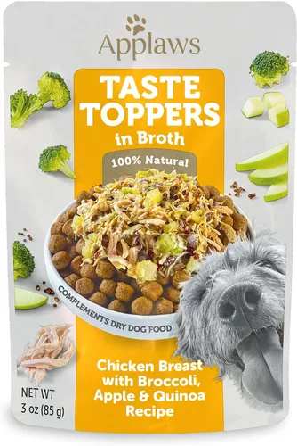 Miniatura 7 de Applaws Taste Toppers - Decoración de comida para perros sin granos, ingredientes limitados, selección de variedad en caldo (6 bolsas de 3 onzas)