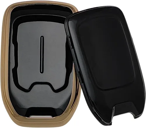 Miniatura 2 de REPROTECTING Funda para llavero de TPU compatible con Chevrolet Suburban Tahoe GMC Yukon Yukon XL HYQ1AA 2014-2021 (negro/verde)