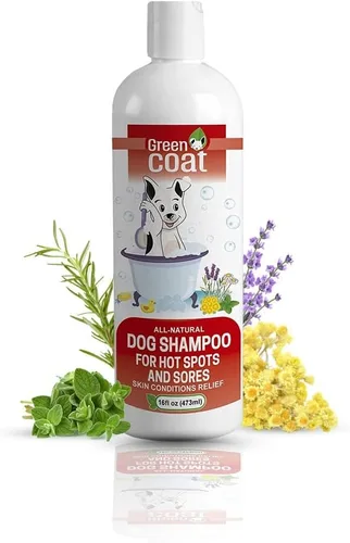 Miniatura 9 de Champú y acondicionador 2 en 1 para perros, extracto de caviar, aloe y bergamota para pieles sensibles, brillo profundo + desenredante, lavado