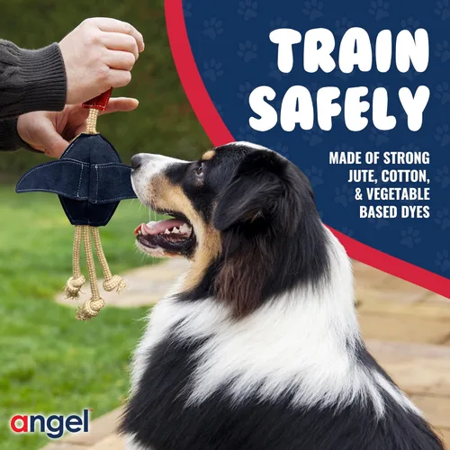 Miniatura 4 de Angel Pet Supplies Loon - Juguete de cuerda natural para perros Juguete duradero para perros Estimulación interactiva y mental Juguetes