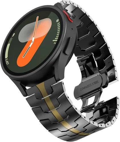 Miniatura 4 de FULLIFE Compatible con Samsung Galaxy Watch 7 6 5 4 FE 1.575 pulgadas 1.732 pulgadas, cierre plegable de metal acero inoxidable 0.787 in Galaxy