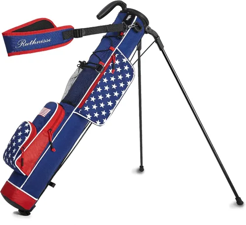Miniatura 10 de Bolsa de golf ligera y fácil de transportar con correa acolchada, bolsa de golf duradera para hombres y mujeres