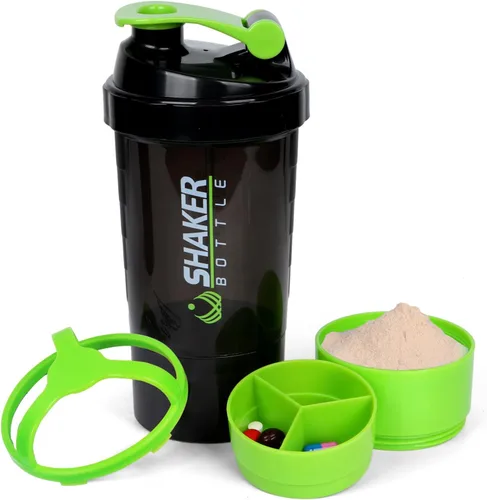 XTK Shaker Bottle - Botellas mezcladoras de proteínas de 16 onzas con bola mezcladora, botella de agua deportiva portátil a prueba de fugas, taza de