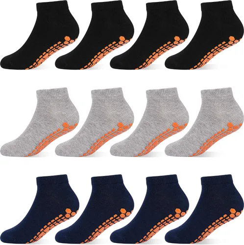 Miniatura 10 de HYCLES Calcetines Antideslizantes para Niños y Niñas Pequeños Calcetines de Agarre para Tobillo Calcetines Adhesivos Antideslizantes para Niños 6