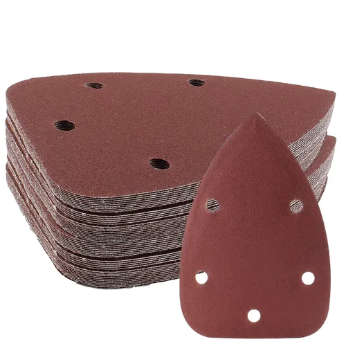 Miniatura 18 de 25 Piezas Papel de Lijado para Detalle de Ratón 40 Grano 5 Agujeros Hojas de Lijado para Ratón con Gancho y Bucle Almohadillas de Lijado para 140mm