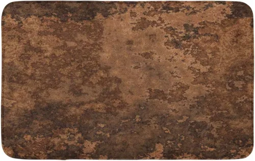 KXO Tapete de baño marrón cobre óxido naranja abstracto envejecido corroído dañado por corrosión dañada acogedora decoración de baño alfombra de