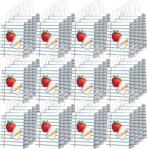Miniatura 10 de Zhanmai 24 piezas de bolsas de regalo para gatos, bolsas de fiesta para gatos, lindos regalos de gatito, bolsas de papel para dulces con asas