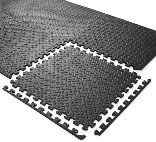 Miniatura 4 de Philosophy Gym Paquete de 30 tapetes de ejercicio – 24 x 24 pulgadas de goma de espuma entrelazada rompecabezas azulejos – negro