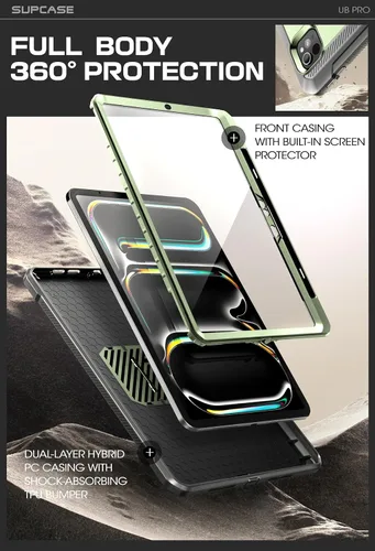 Miniatura 5 de SUPCASE Funda para iPad Pro de 13 pulgadas M5/M4 (2025/2024) con soporte para lápiz (Unicorn Beetle Pro)