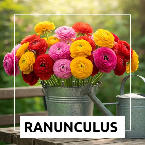 Miniatura 5 de Colección Fruit Punch Ranunculus - Bombillas de colores mixtos para plantar, colorido, fácil de cultivar (10 bombillas)