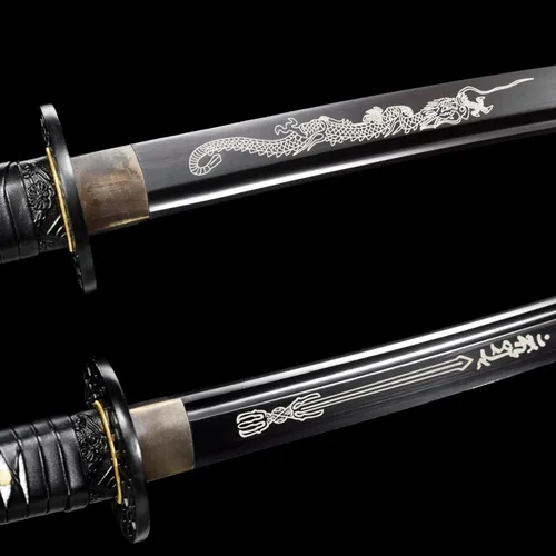 Miniatura 5 de Espada samurái Espadas katanas tradicionales forjadas a mano auténticos samuráis japoneses Colección Katanas de acero de alto carbono Sharp Full