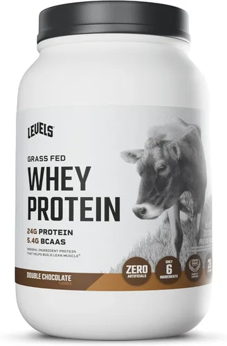Miniatura 22 de Levels - Polvo de proteína de suero alimentado con pasto, sin artificiales, 24G de proteína, chocolate puro, 5 libras