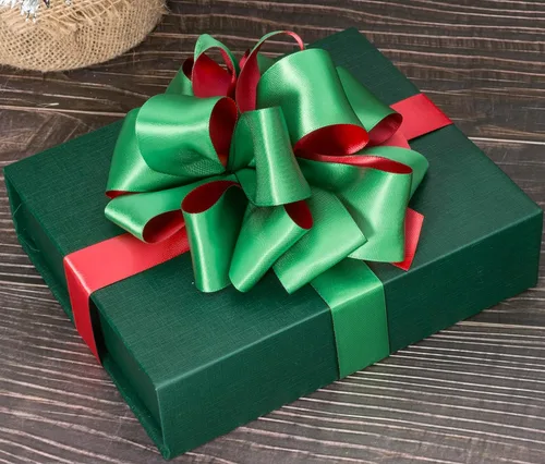 Miniatura 3 de YASEO Cinta de dos tonos de doble cara, 20 yardas y 1 1/2 pulgadas, cinta de satén verde y rojo de doble cara para Navidad, boda, cumpleaños