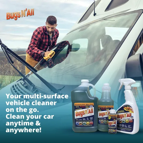 Miniatura 6 de Bugs N' All Limpiador y Desengrasante Multiusos para Coche - Concentrado Removedor de Insectos y Alquitrán de 1 Galón - Limpiador Exterior Seguro