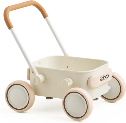Miniatura 10 de PULA - Andador de empuje para bebé con ruedas para niños pequeños, juguetes para bebés de 6 a 12 meses, regalos de cumpleaños de 1 año, para Rojo