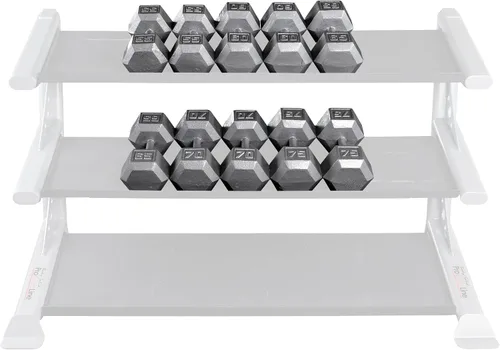 Miniatura 4 de Body-Solid Mancuerna hexagonal de hierro fundido, pesas de mano para hombres y mujeres, mancuernas de peso para entrenamiento de fuerza, culturismo